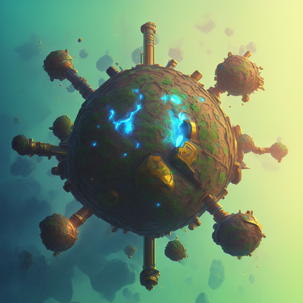 Corrosion of second degree of palm digital illustration