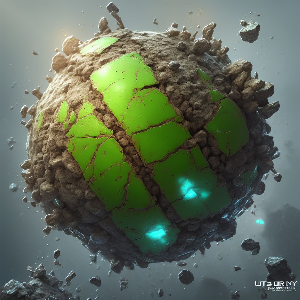 Corrosion of second degree of unspecified palm digital illustration