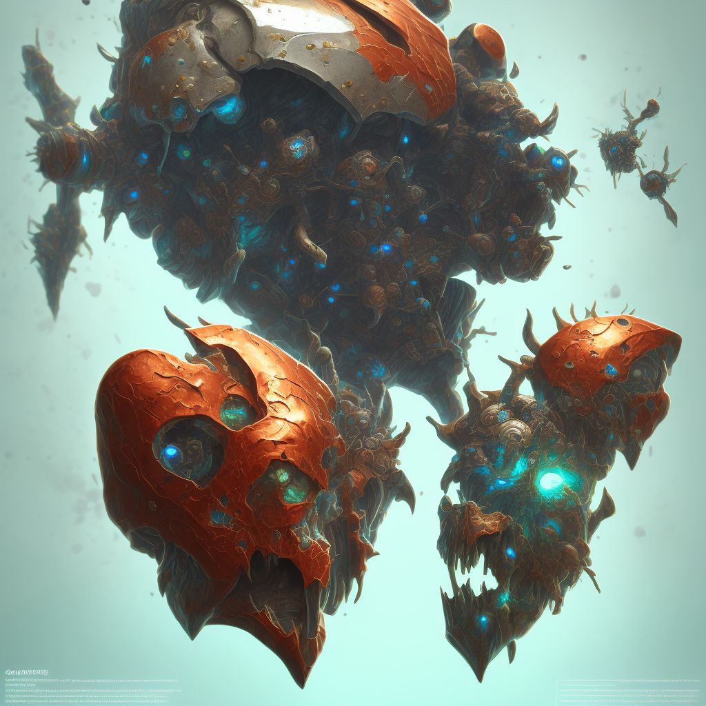Corrosion of second degree back of left hand digital illustration