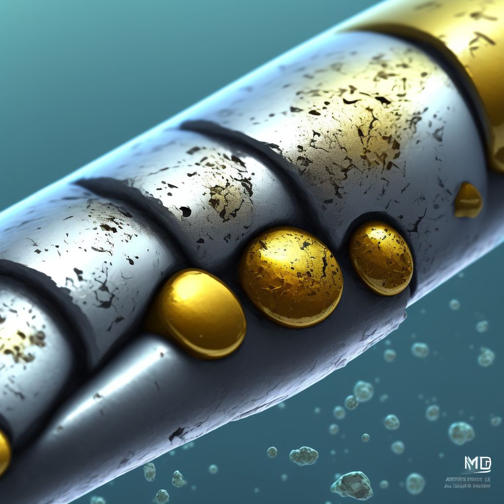 Corrosion of third degree of multiple left fingers (nail), not including thumb digital illustration