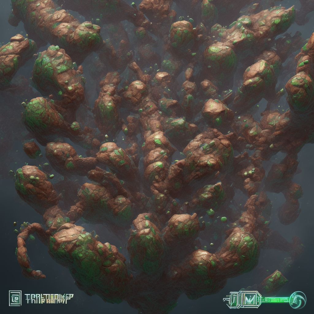 Corrosion of third degree of palm digital illustration