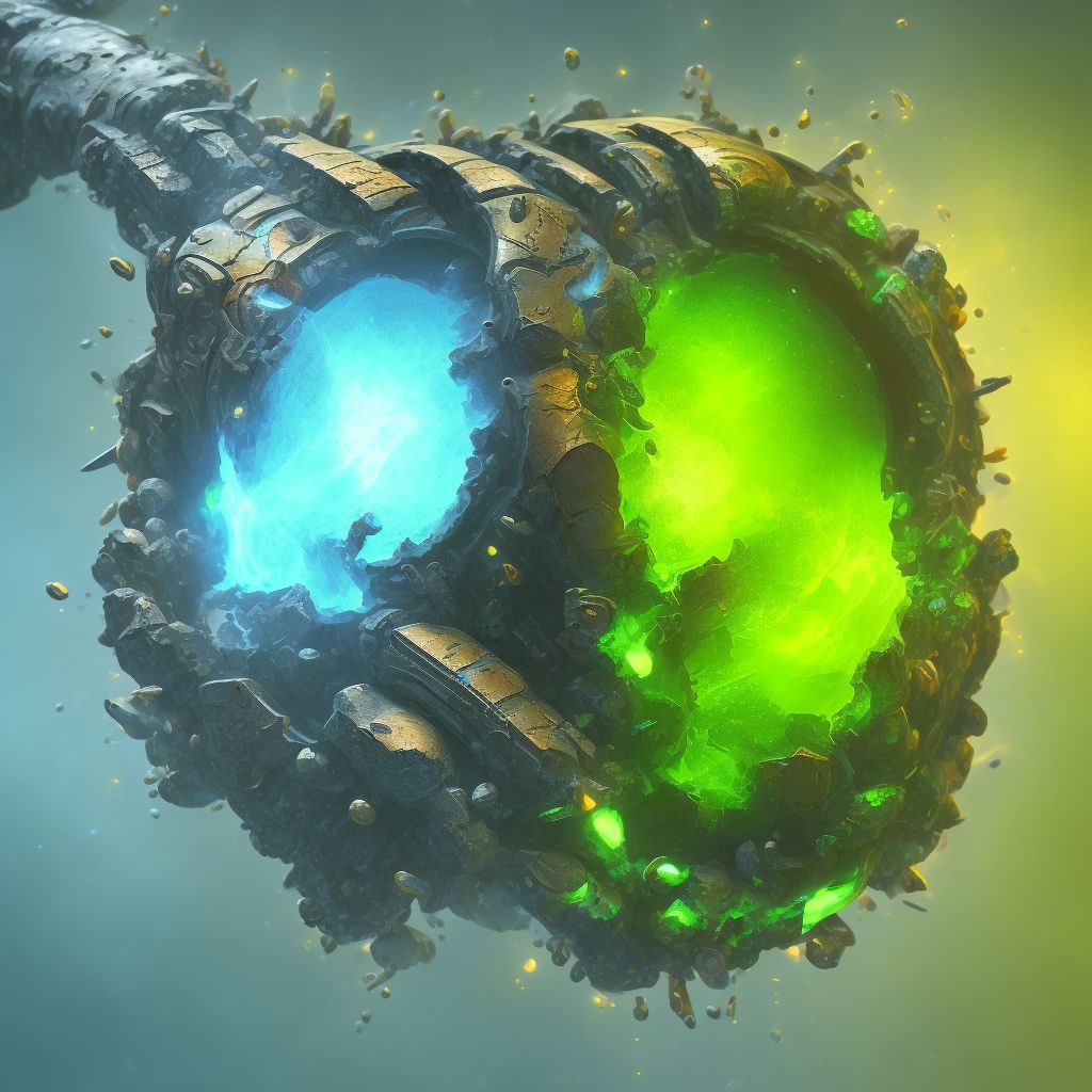 Corrosion of third degree of wrist digital illustration