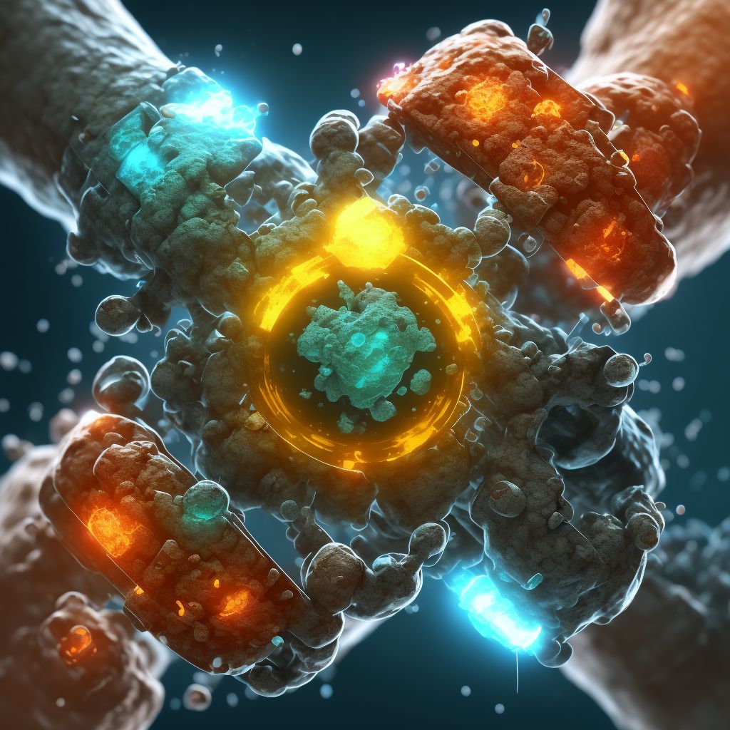 Corrosion of third degree of multiple sites of unspecified wrist and hand digital illustration