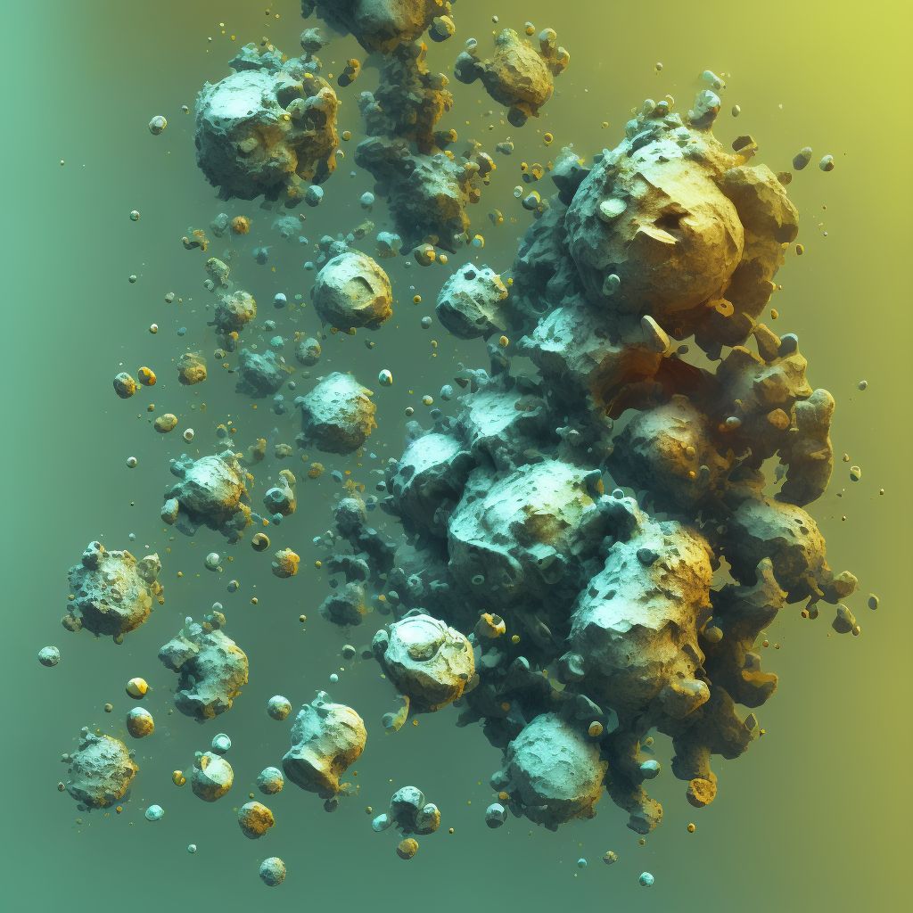Corrosion of unspecified degree of unspecified thigh digital illustration