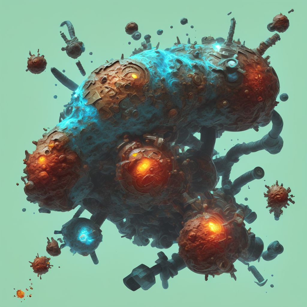 Corrosion of second degree of thigh digital illustration