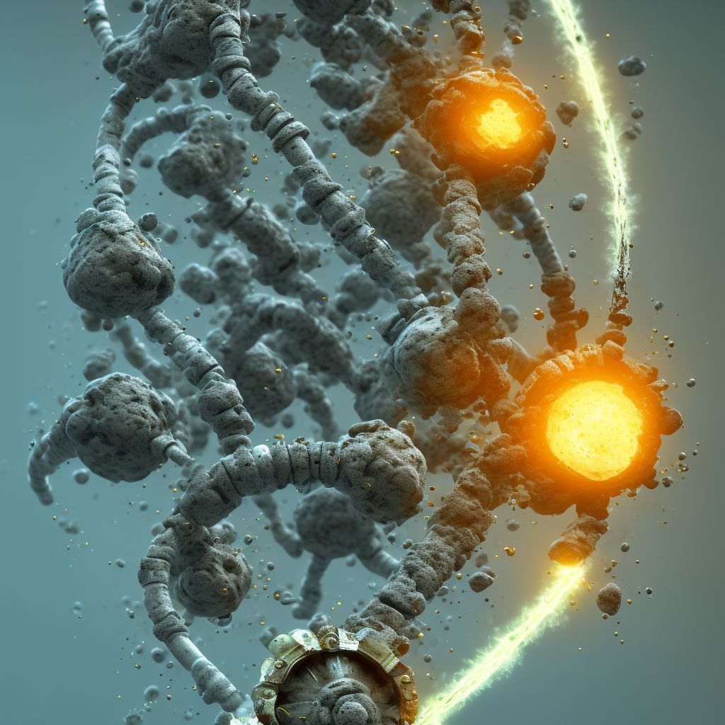 Corrosion of second degree of unspecified lower leg digital illustration