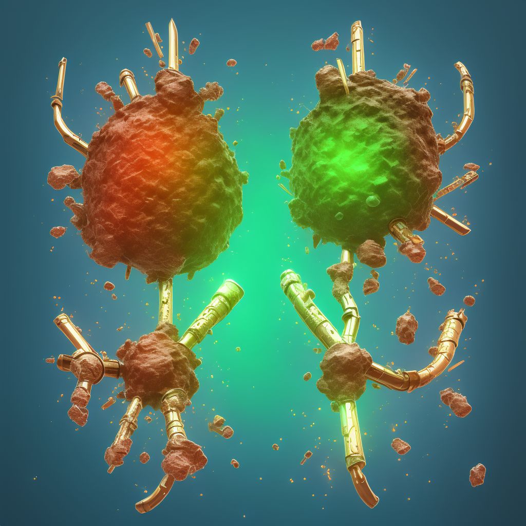 Corrosion of third degree of right thigh digital illustration