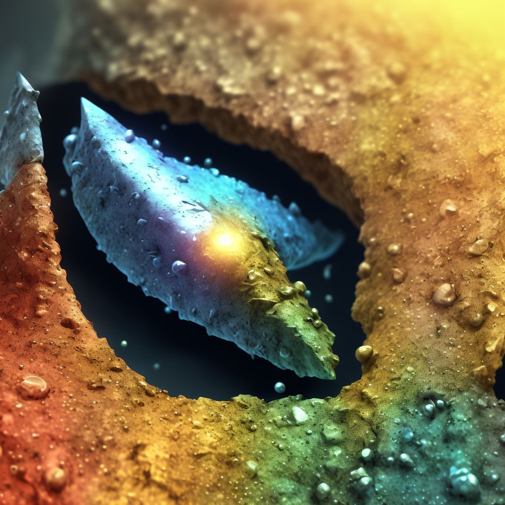 Corrosion of first degree of toe(s) (nail) digital illustration