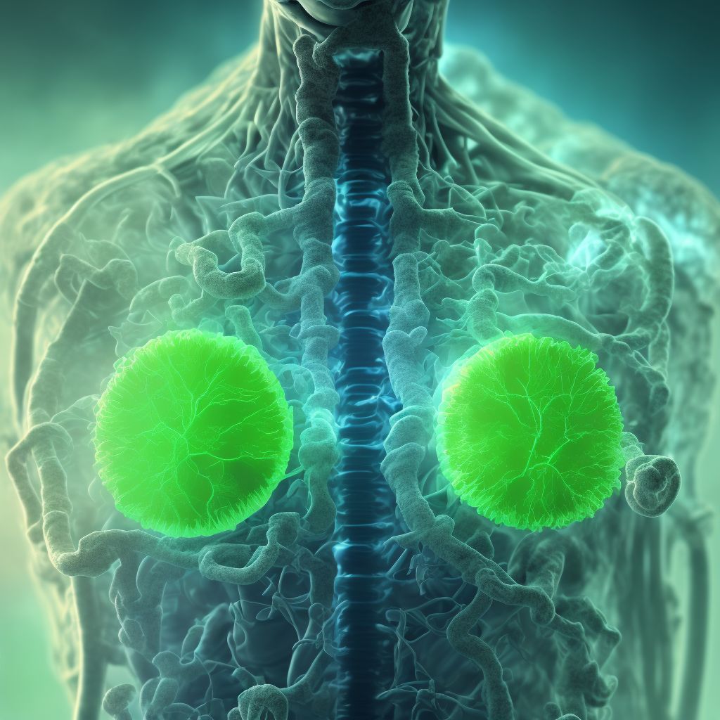 Burn and corrosion of respiratory tract digital illustration