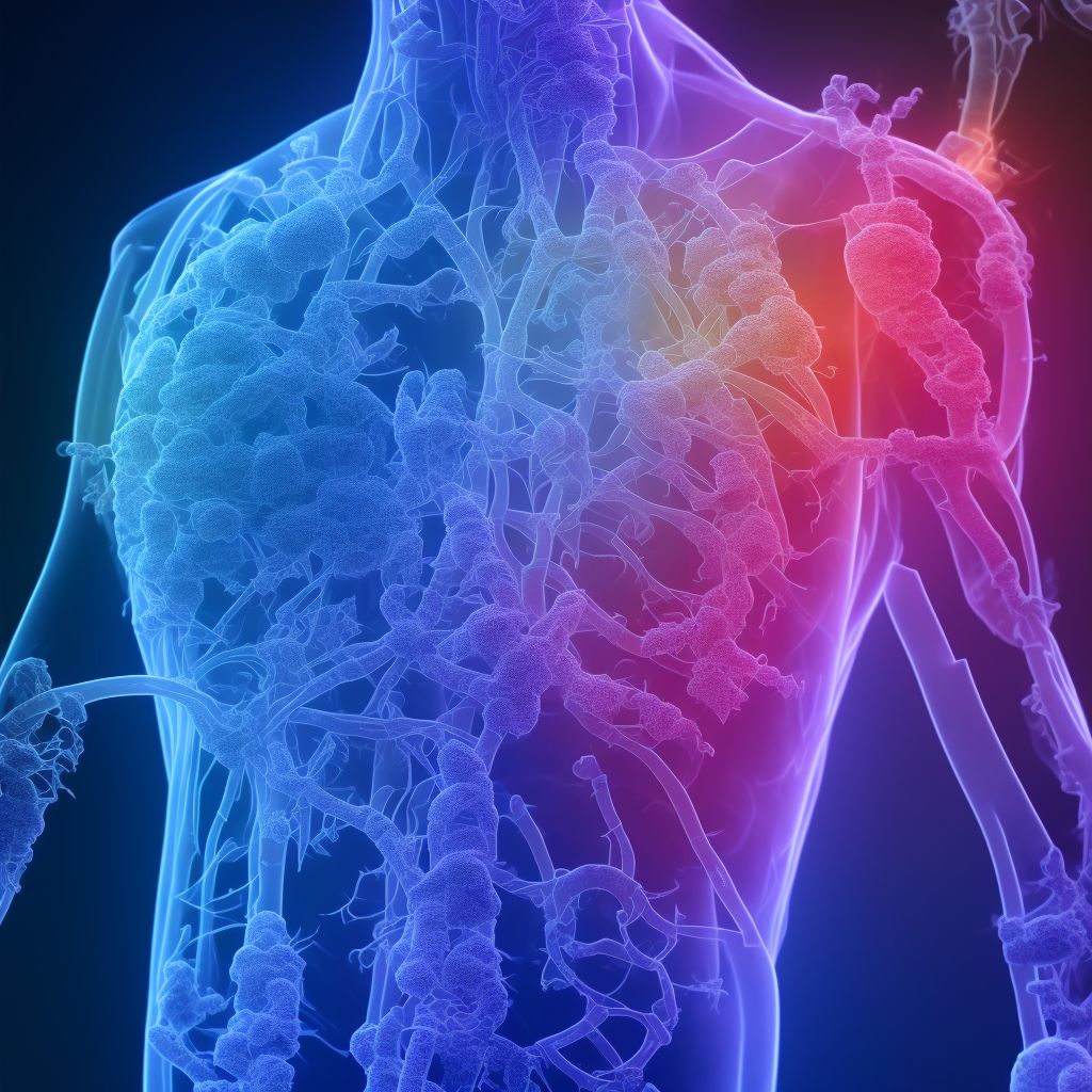 Burn of other parts of respiratory tract digital illustration