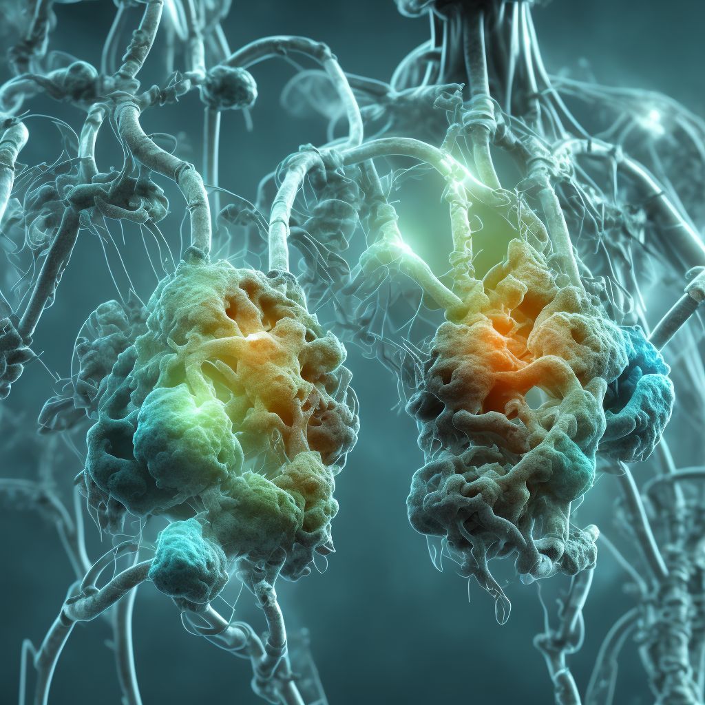 Corrosion of other parts of respiratory tract digital illustration