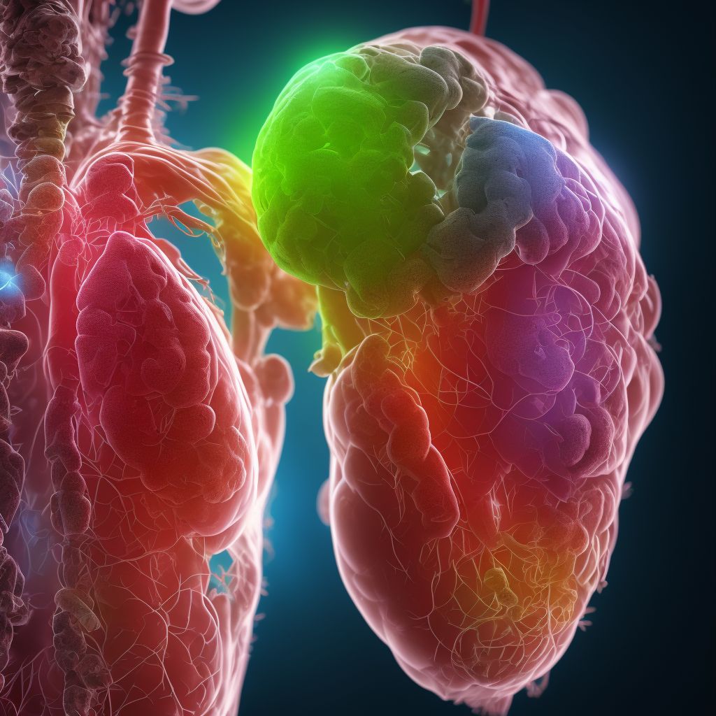 Corrosions of unspecified internal organs digital illustration