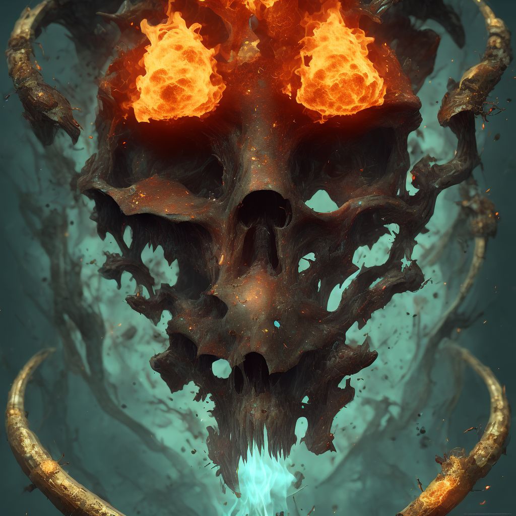 Burn and corrosion, body region unspecified digital illustration