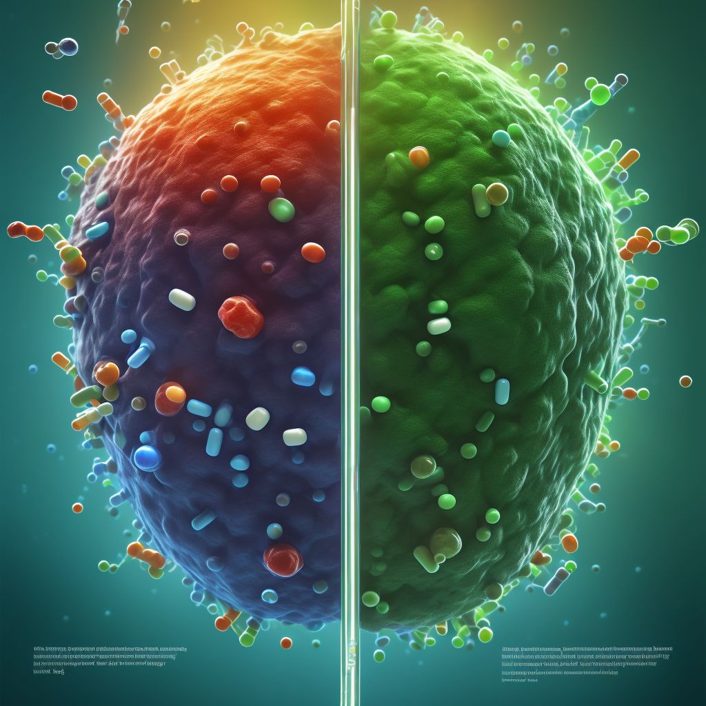 Poisoning by other systemic antibiotics, accidental (unintentional) digital illustration