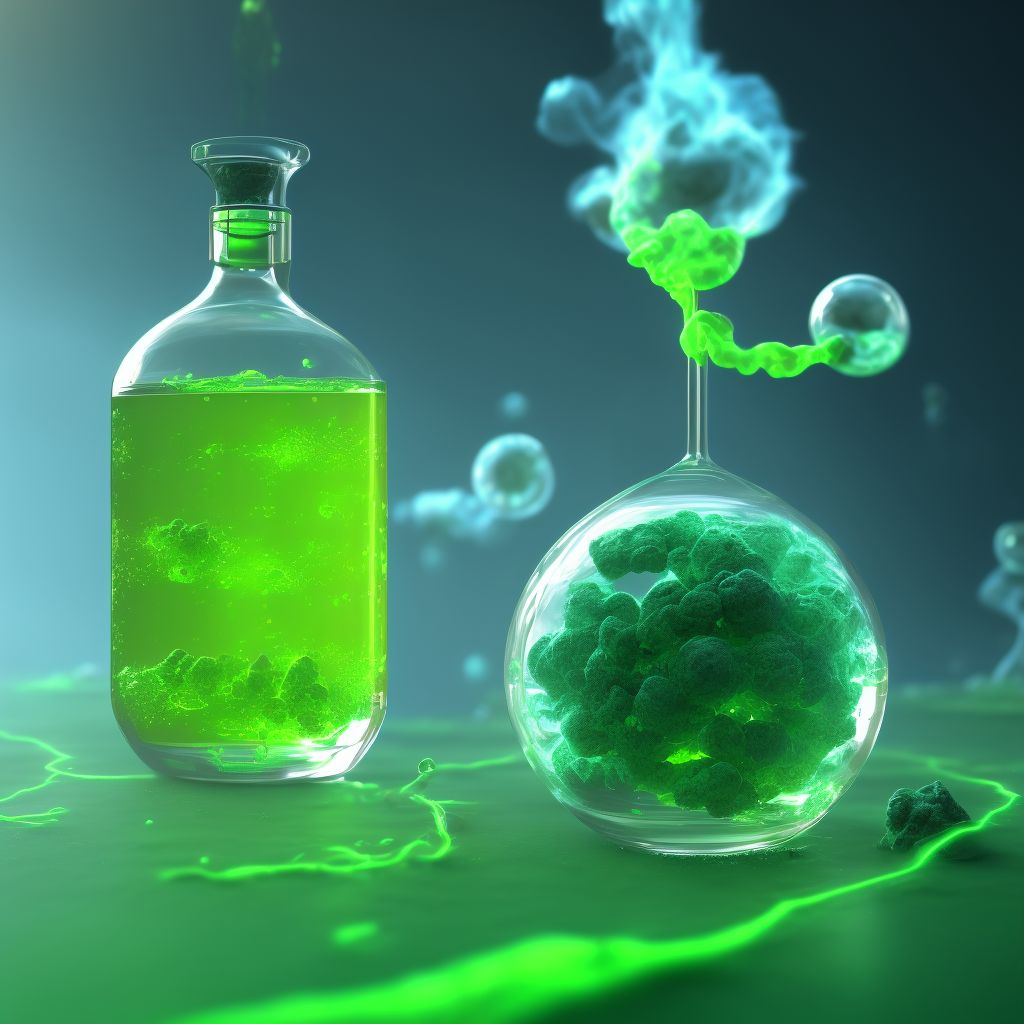 Toxic effect of methanol digital illustration