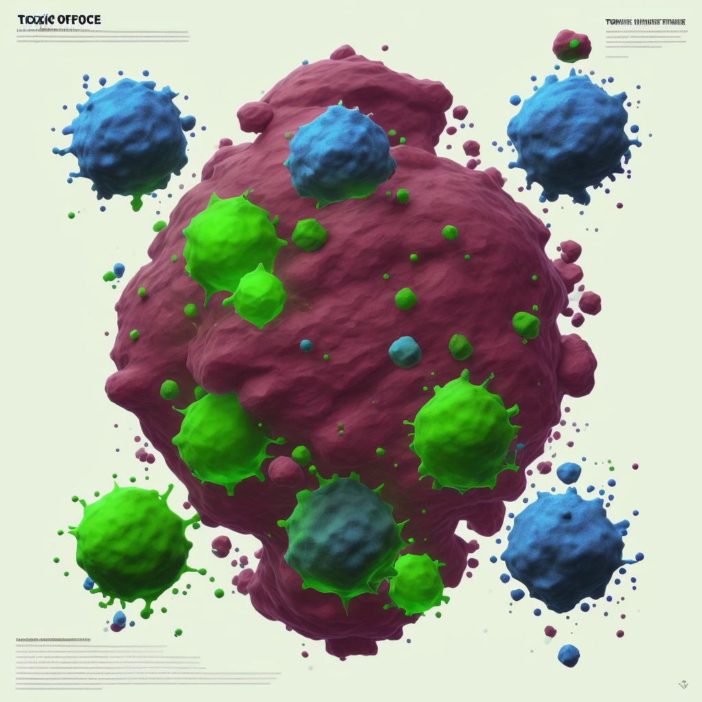 Toxic effect of dichloromethane, intentional self-harm digital illustration