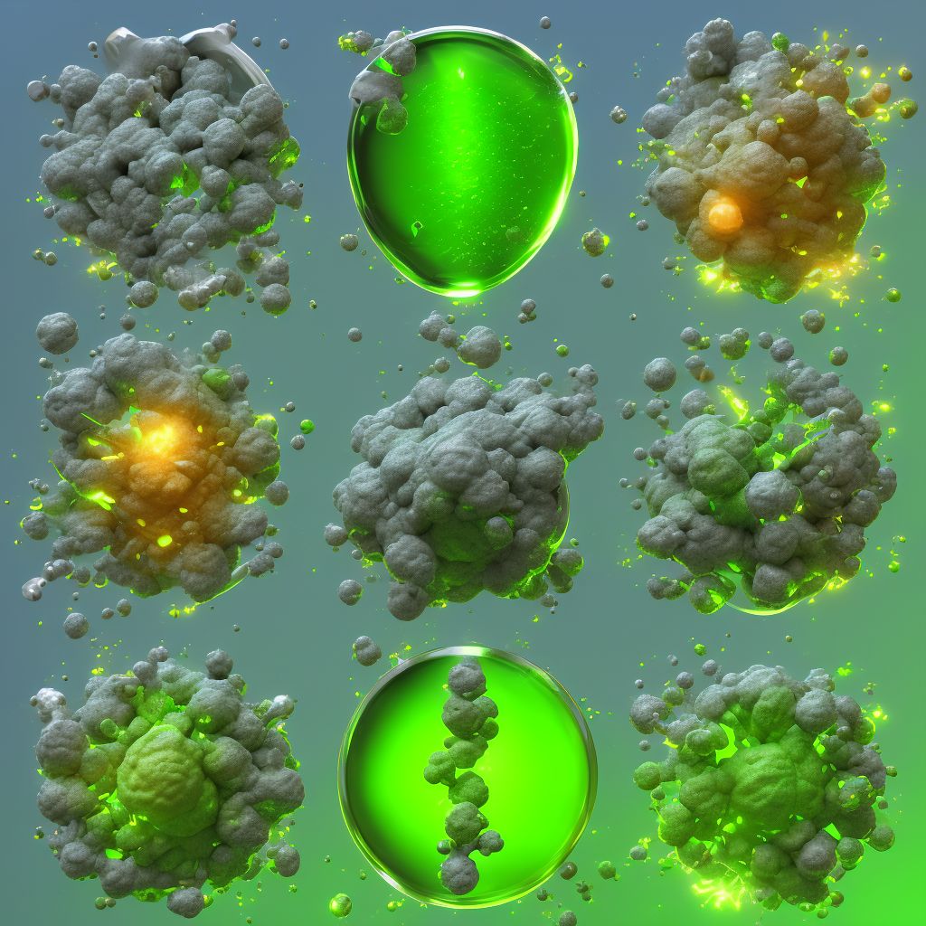 Toxic effects of corrosive acids and acid-like substances digital illustration