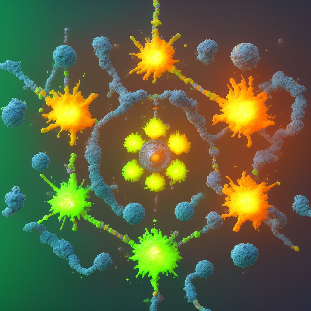 Toxic effect of corrosive alkalis and alkali-like substances, undetermined digital illustration