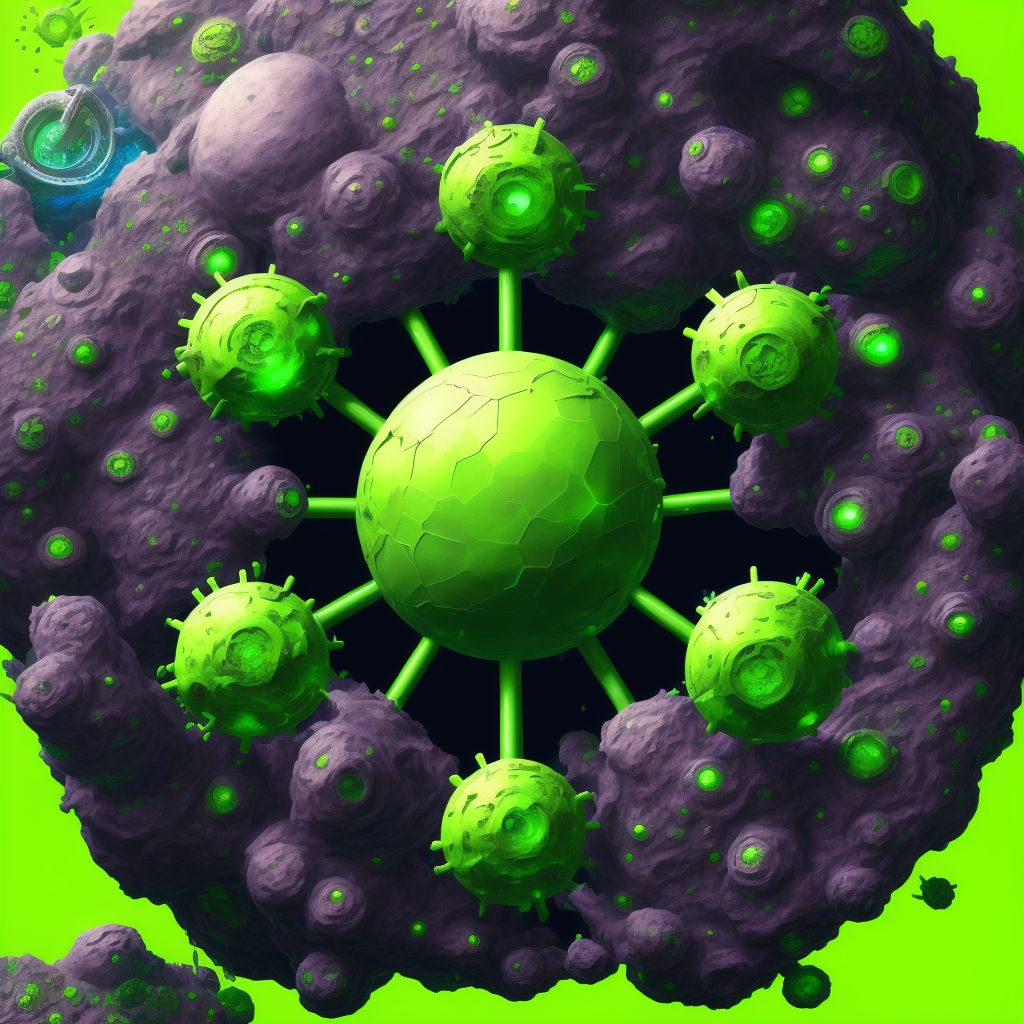 Toxic effects of beryllium and its compounds digital illustration