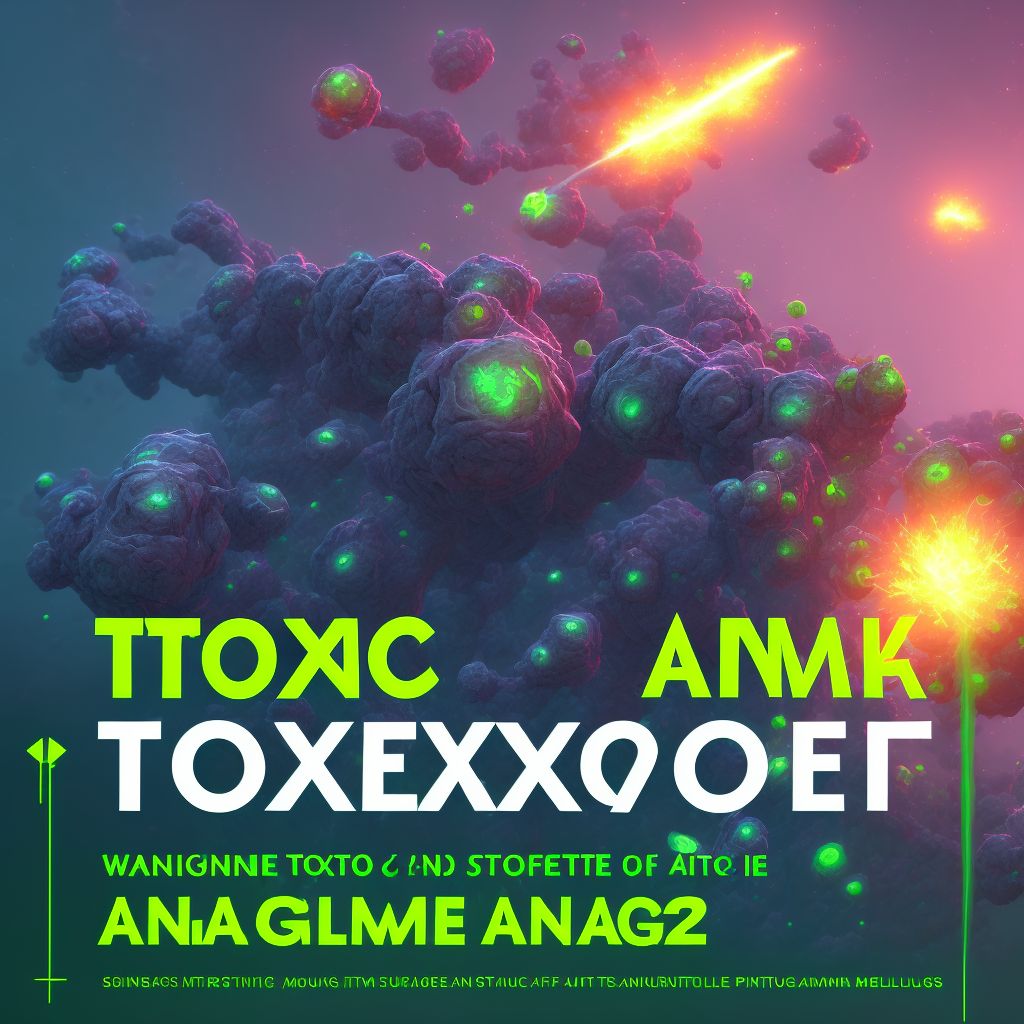 Toxic effect of manganese and its compounds, assault digital illustration