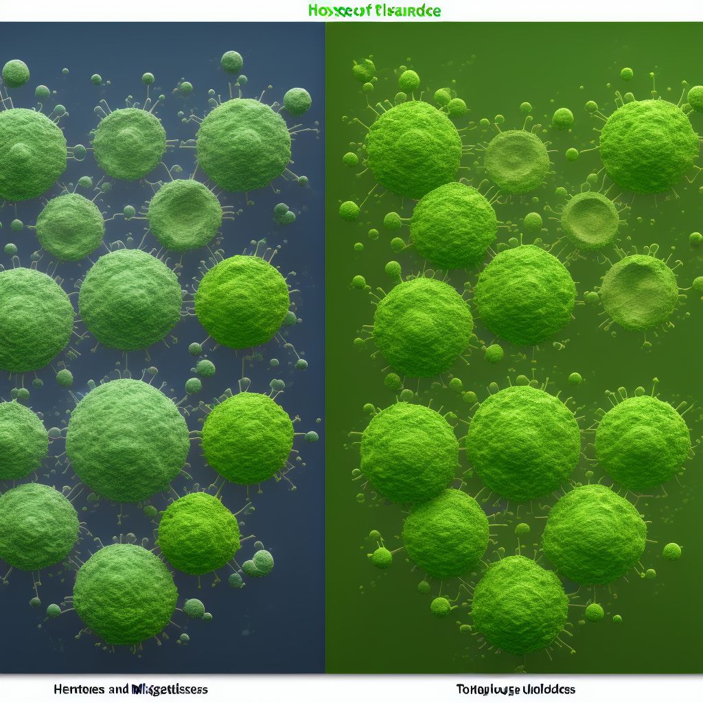 Toxic effect of herbicides and fungicides digital illustration