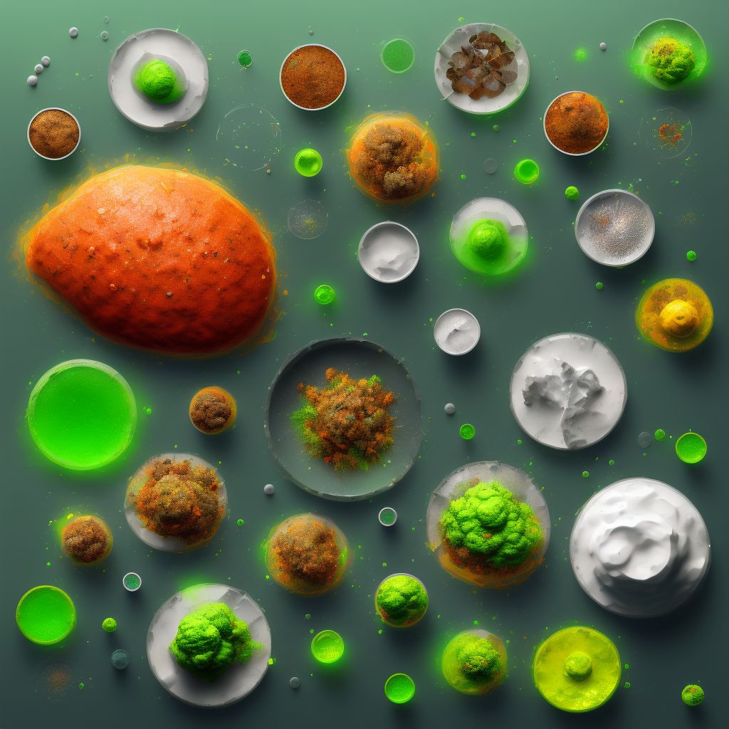 Toxic effect of other specified noxious substances eaten as food digital illustration