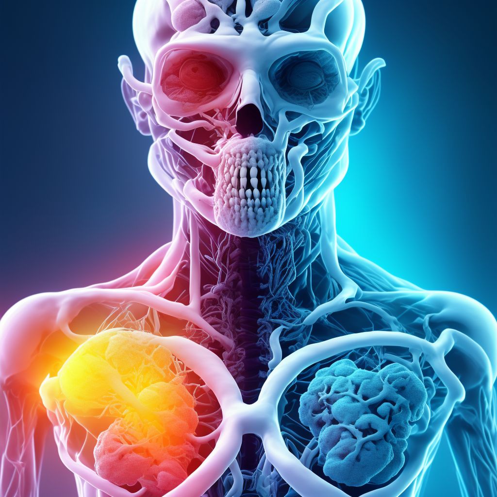 Asphyxiation due to systemic oxygen deficiency due to low oxygen content in ambient air due to unspecified cause digital illustration