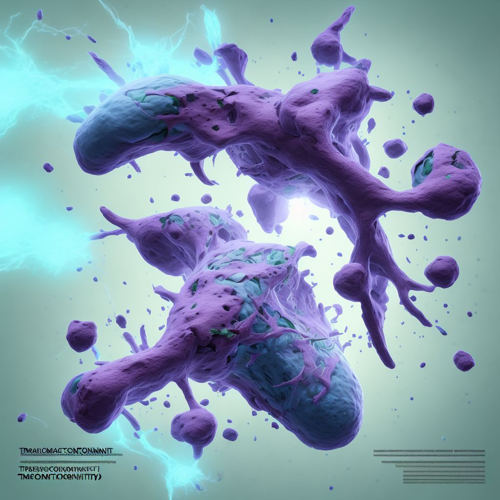 Traumatic compartment syndrome of unspecified lower extremity digital illustration