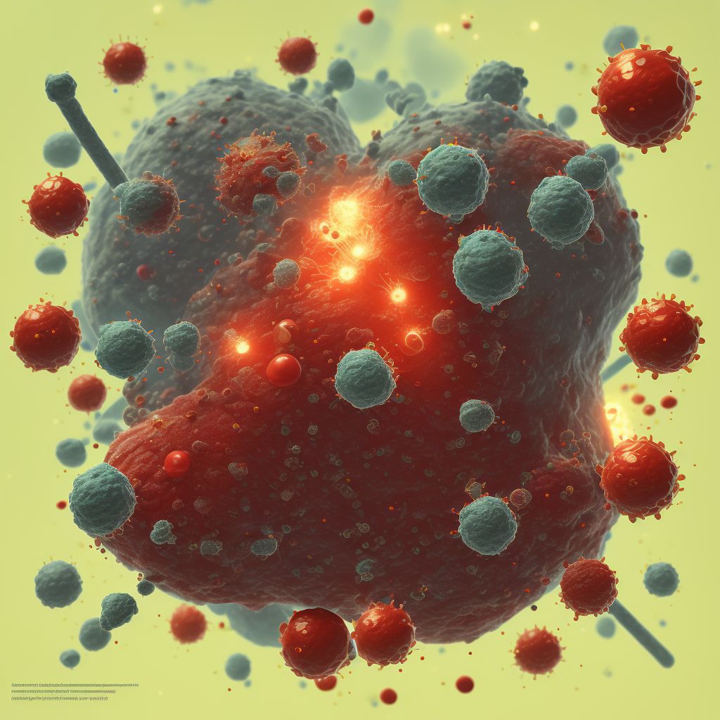 Anaphylactic reaction due to administration of blood and blood products digital illustration