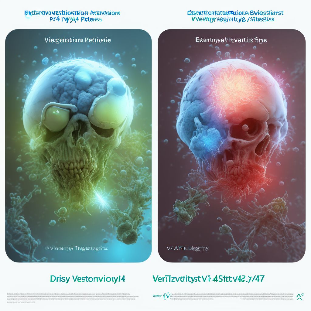 Extravasation of vesicant agent digital illustration