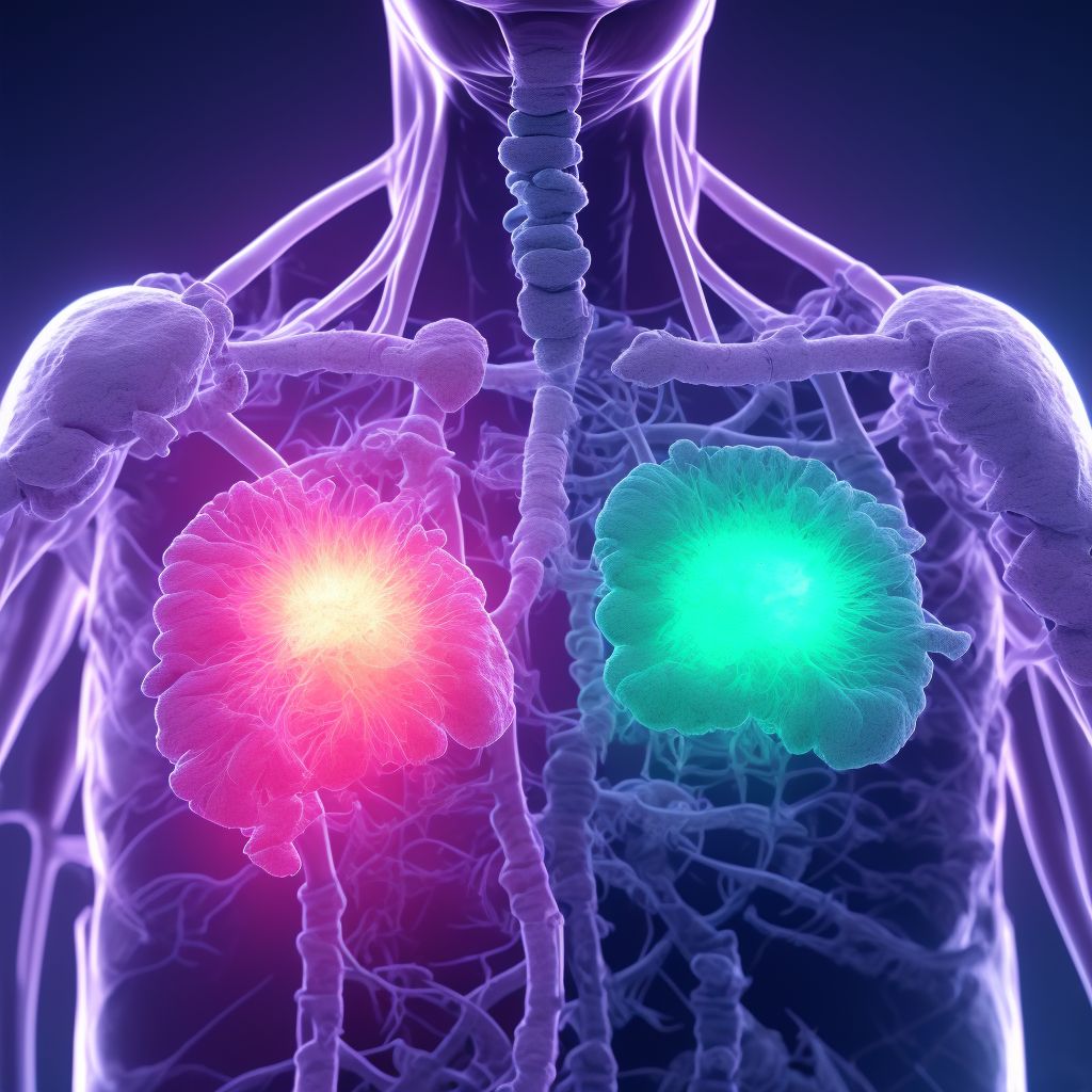 Emphysema (subcutaneous) resulting from a procedure digital illustration