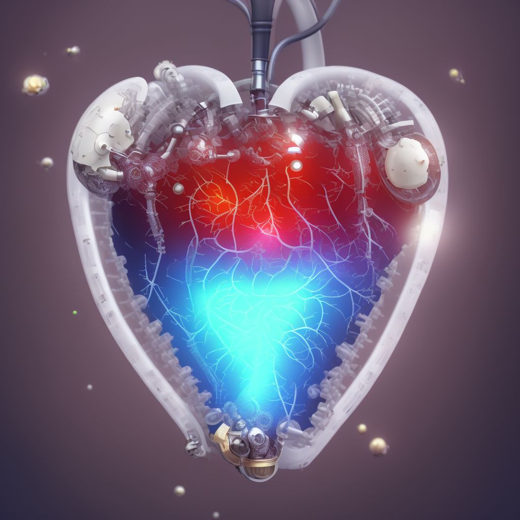 Other mechanical complication of heart valve prosthesis digital illustration