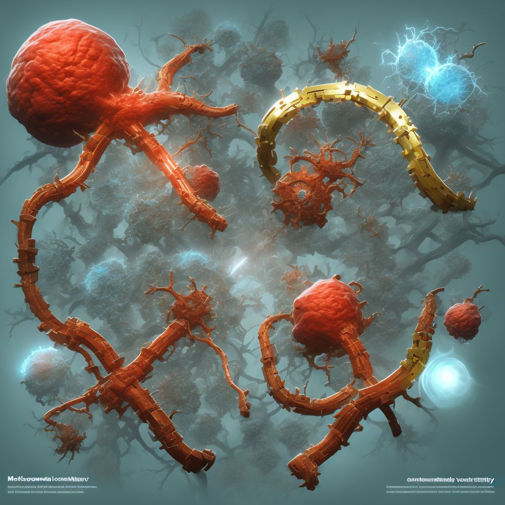 Breakdown (mechanical) of other vascular grafts digital illustration