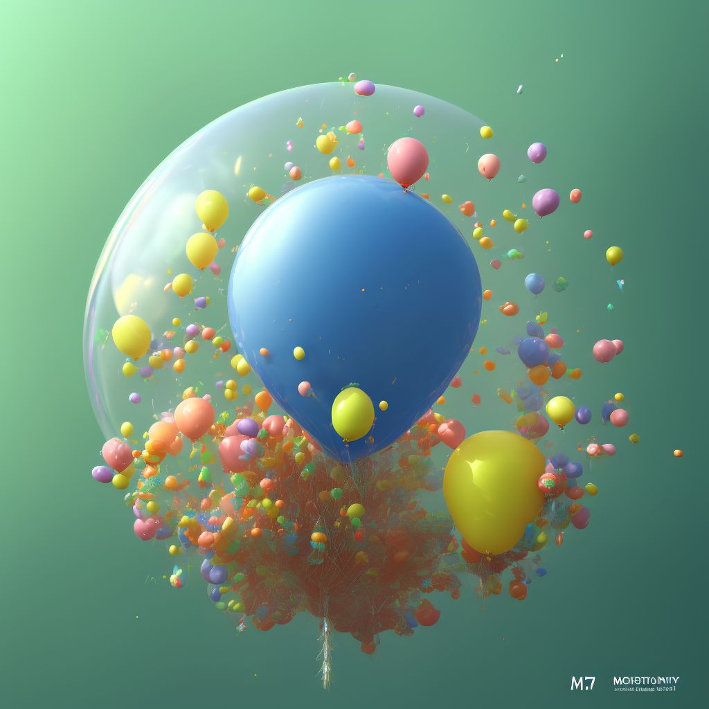 Leakage of balloon (counterpulsation) device digital illustration