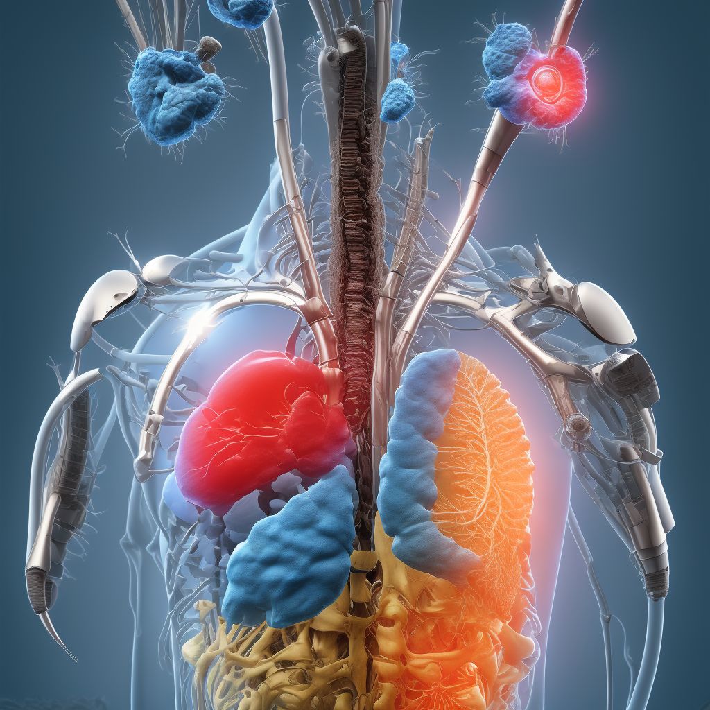 Other specified complications of cardiac and vascular prosthetic devices, implants and grafts digital illustration