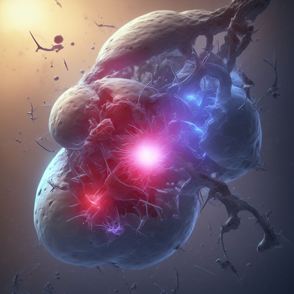 Embolism due to cardiac prosthetic devices, implants and grafts digital illustration