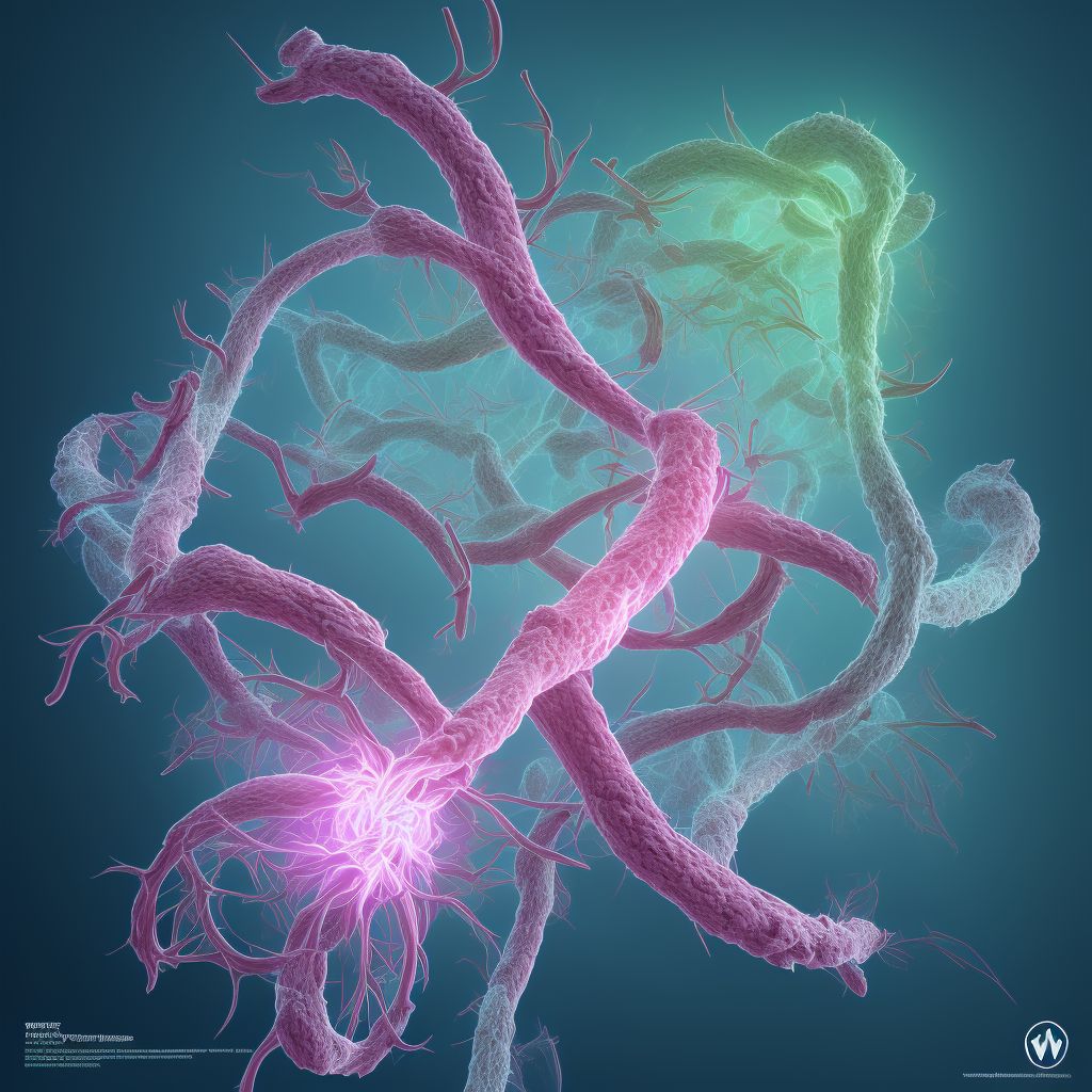 Stenosis of peripheral vascular stent digital illustration