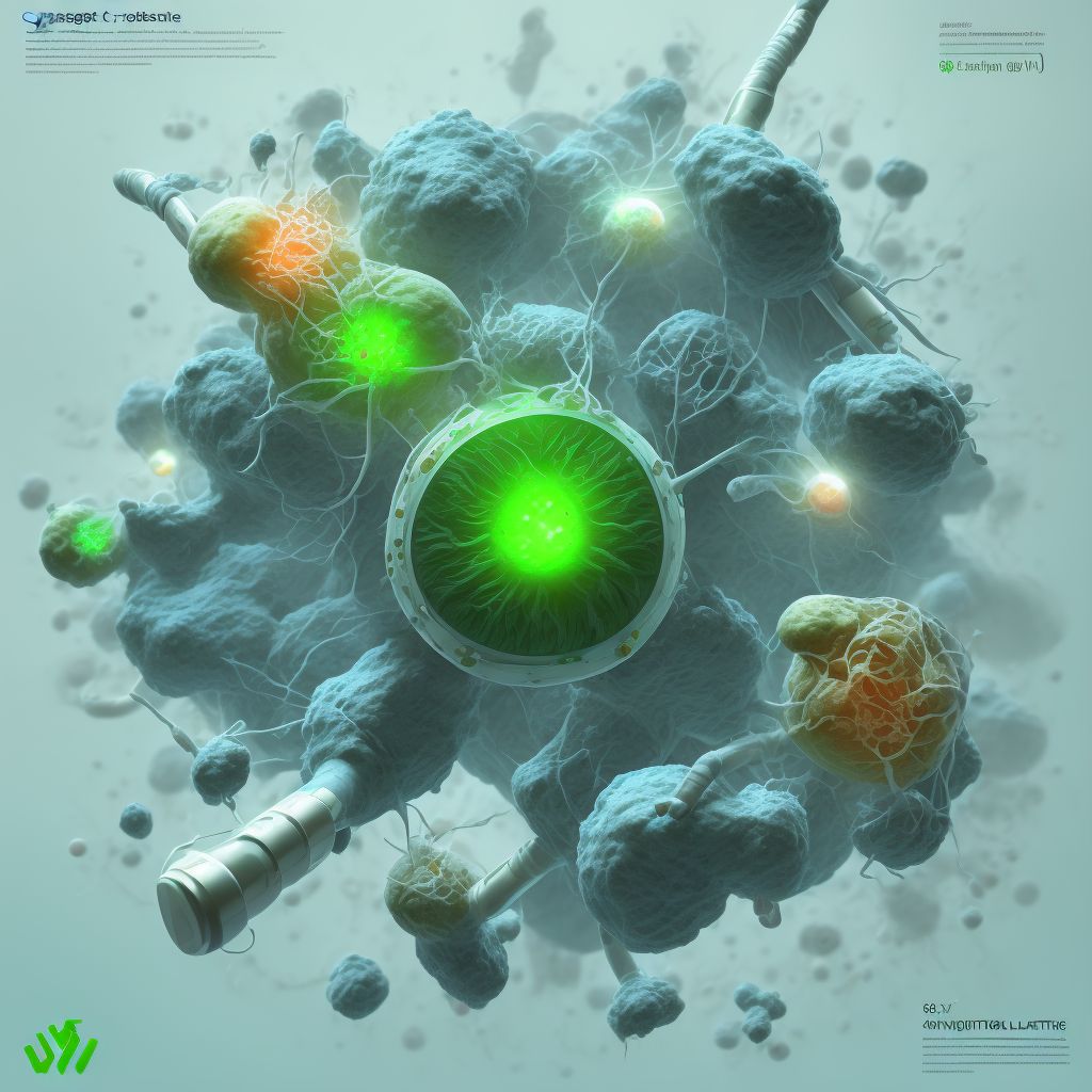 Leakage of cystostomy catheter digital illustration