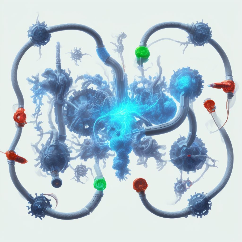 Other mechanical complication of urinary catheter digital illustration