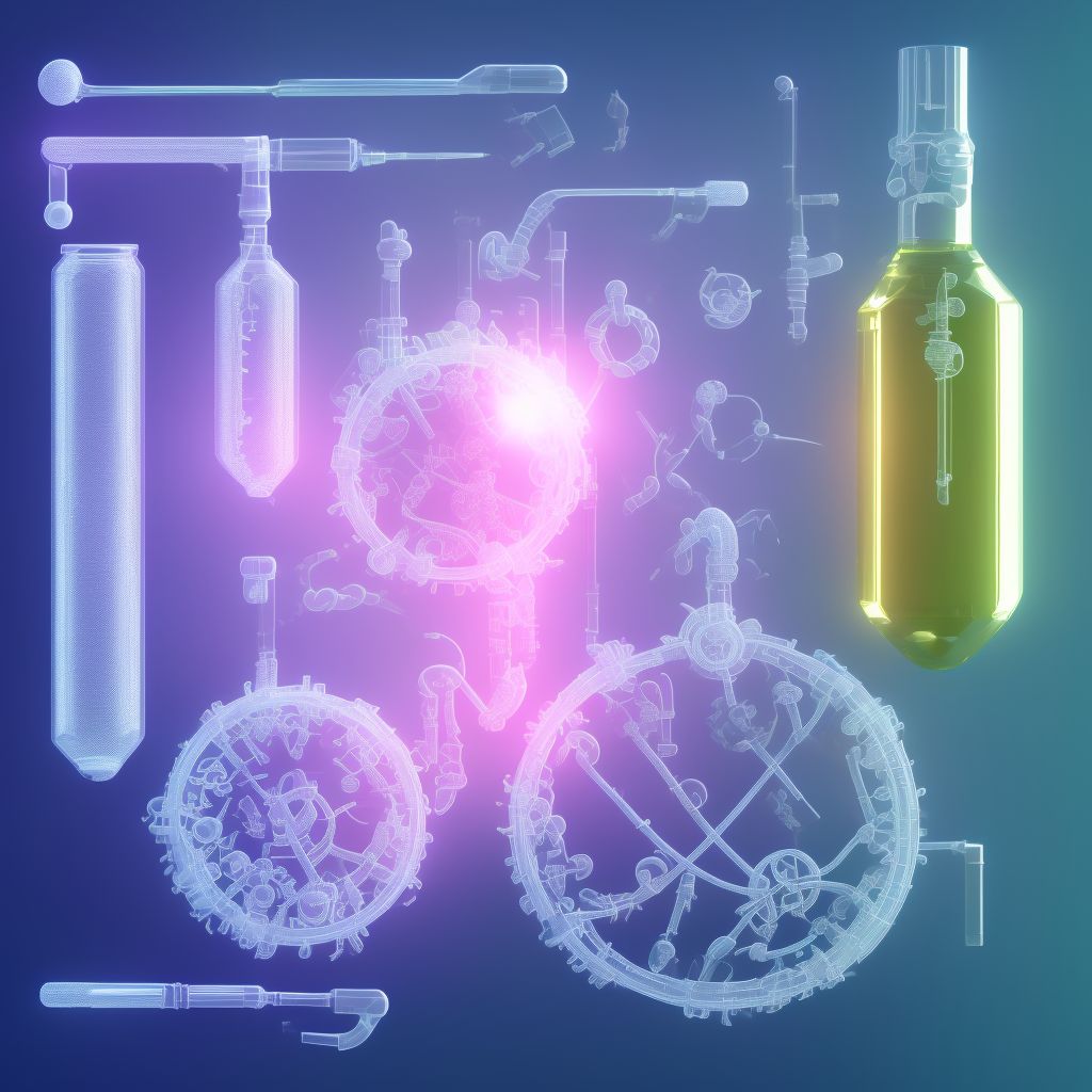 Breakdown (mechanical) of other urinary devices and implants digital illustration