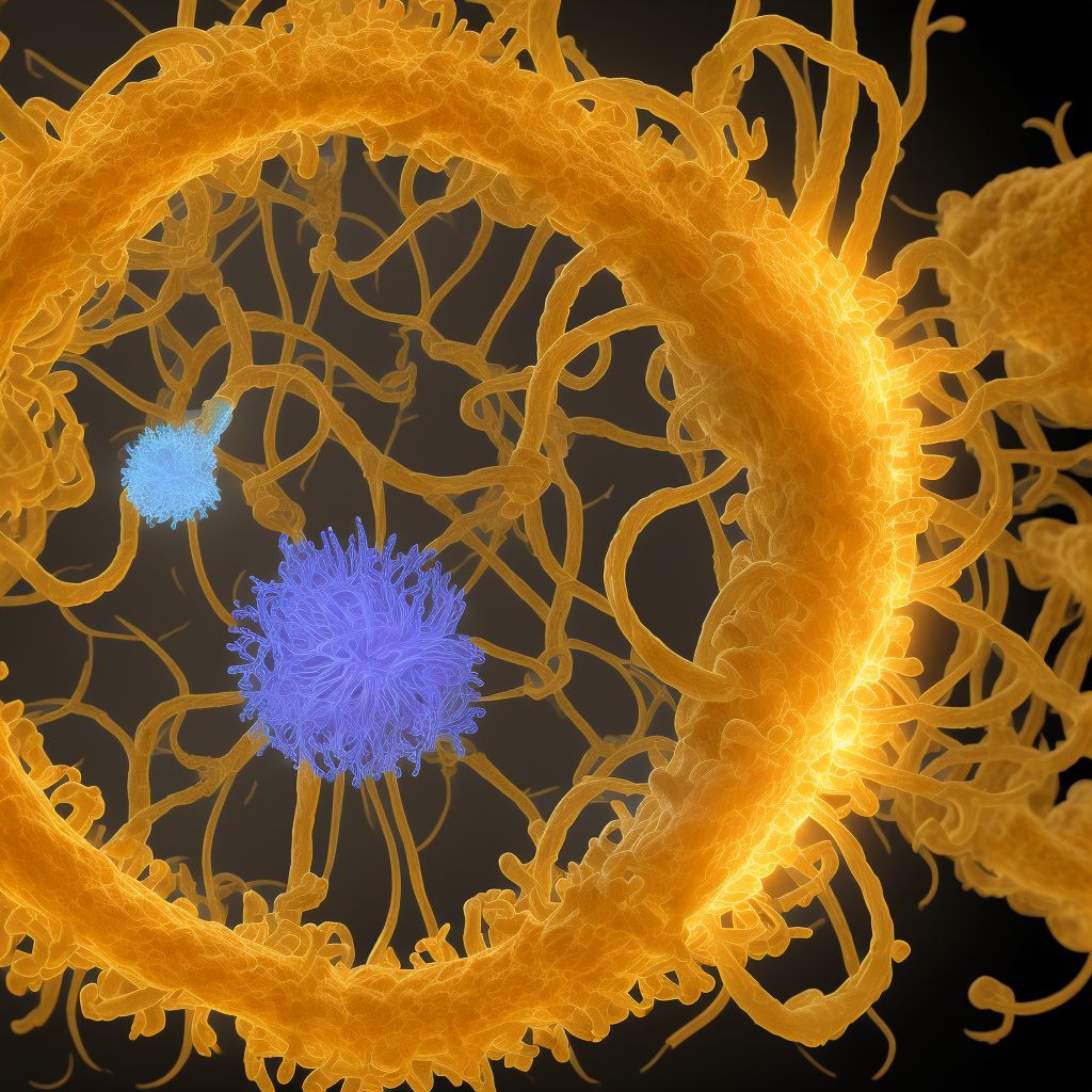 Breakdown (mechanical) of indwelling ureteral stent digital illustration