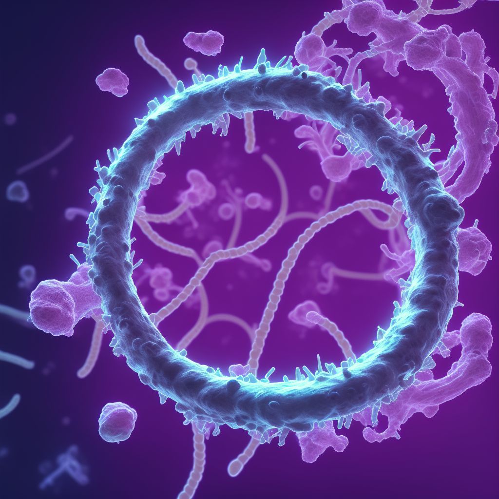 Displacement of indwelling ureteral stent digital illustration