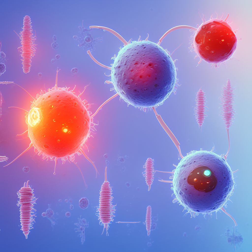 Infection and inflammatory reaction due to prosthetic device, implant and graft in urinary system digital illustration