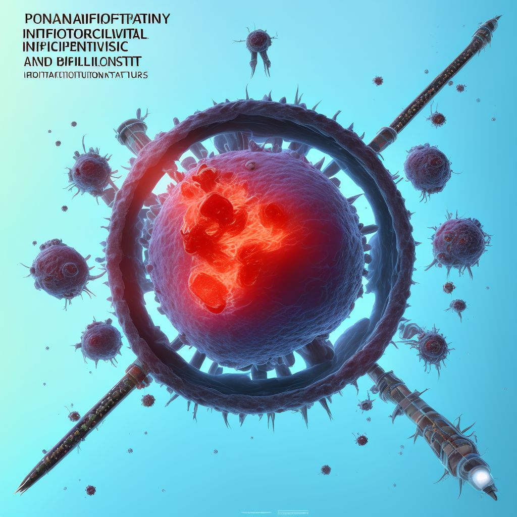 Infection and inflammatory reaction due to other prosthetic device, implant and graft in genital tract digital illustration