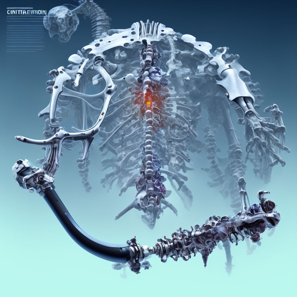 Mechanical complication of internal fixation device of bones of limb digital illustration