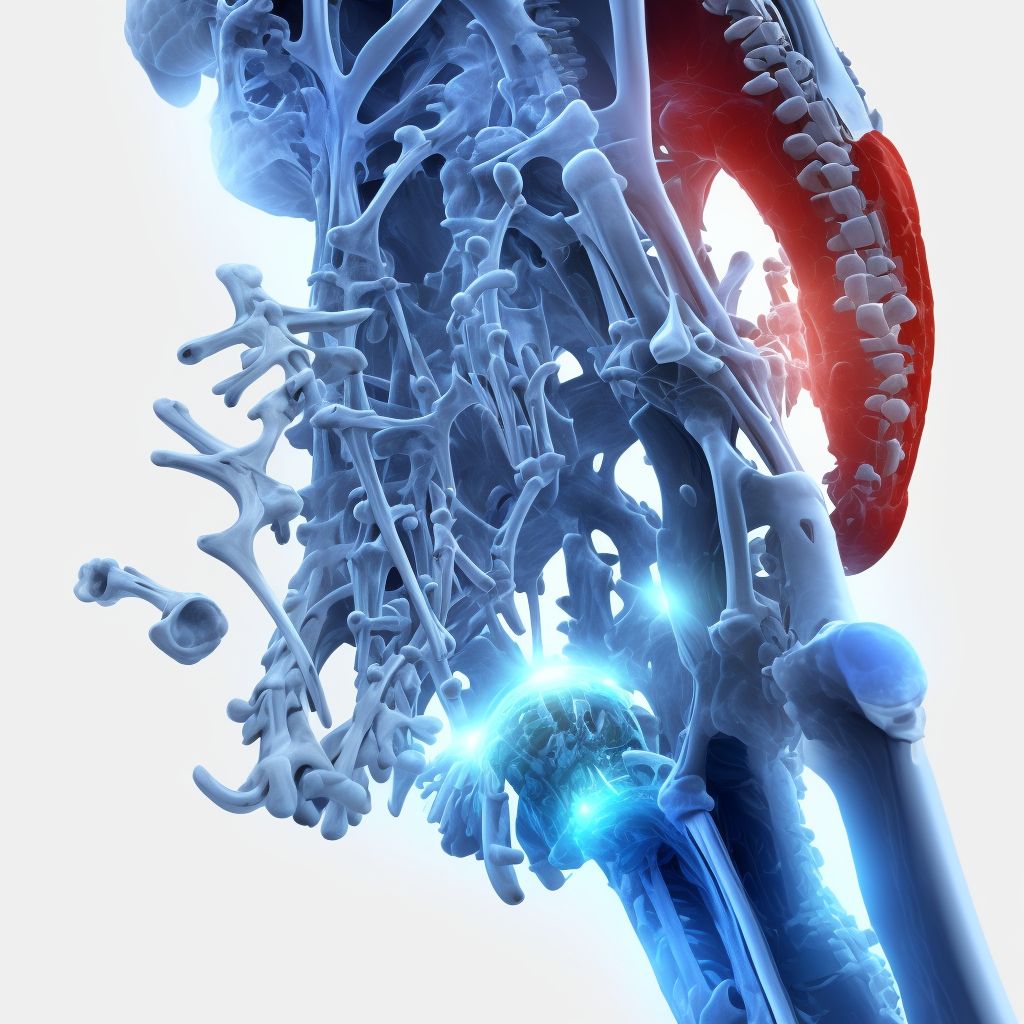 Breakdown (mechanical) of internal fixation device of bones of foot and toes digital illustration