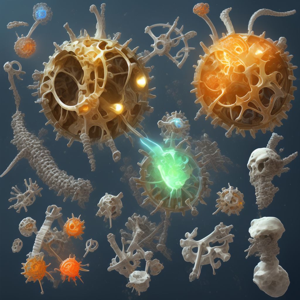 Breakdown (mechanical) of other bone devices, implants and grafts digital illustration