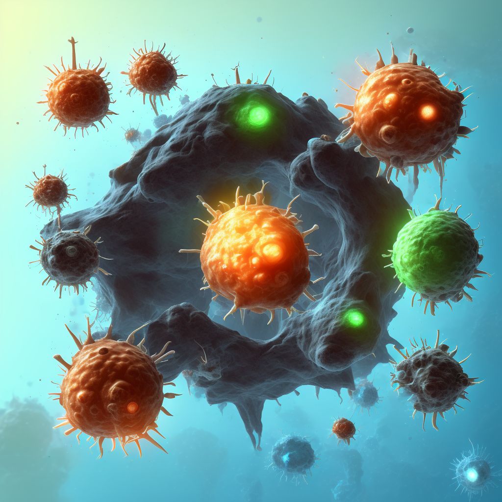 Infection and inflammatory reaction due to internal fixation device digital illustration