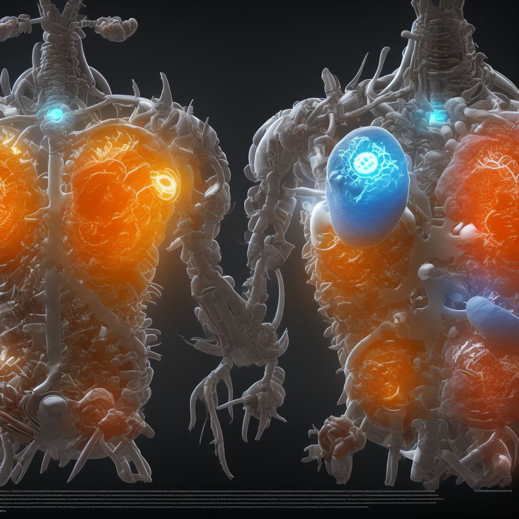 Breakdown (mechanical) of other gastrointestinal prosthetic devices, implants and grafts digital illustration