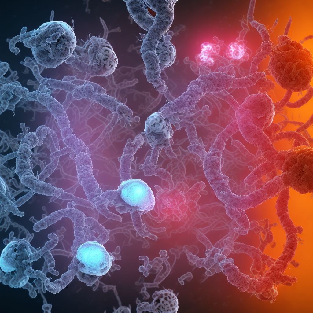 Infection and inflammatory reaction due to ventricular intracranial (communicating) shunt digital illustration